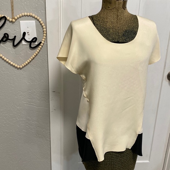 DEREK LAM SETA SILK BLOUSE 6 - Picture 1 of 16